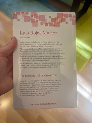 Libro La fuerza del optimismo, Luis Rojas Marcos