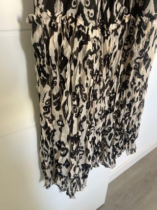 Vestido Zara Halter Estampado Talla M