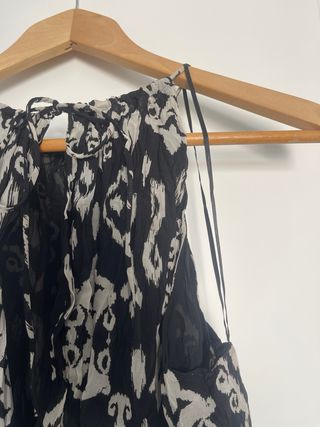 Vestido Zara Halter Estampado Talla M
