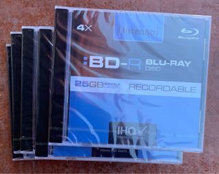 5 Discos Blu-ray BD-R Intenso 25GB