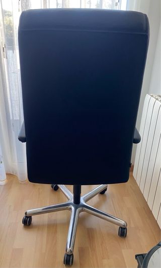 Silla de oficina/escritorio piel negra