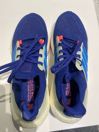 Zapatillas Adidas Running Azul y Blanco