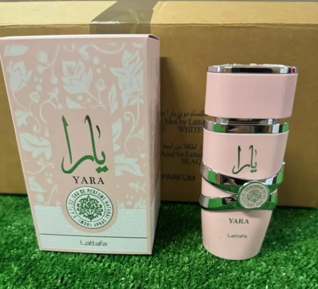 Perfume Yara Lattafa Rosa y Plateado