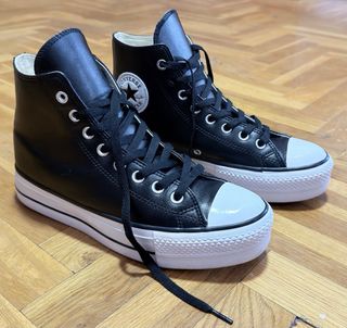 Converse Negras Plataforma