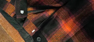 Pantalón cuadros hombre negro/rojo/naranja