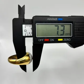 00413/4 CONJUNTO ANILLO Y PENDIENTES DE ORO DE 18K