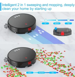 Robot aspirador y fregona Lefant u180