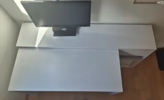 Escritorio Vícco Ben Blanco 145 cm