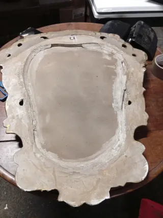 Espejo antiguo escayola dorado