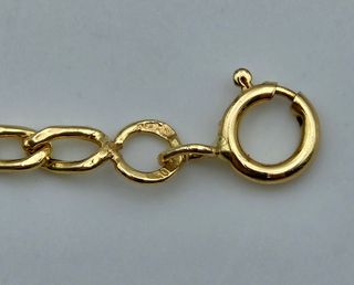Pulsera Oro 18K, Cartier, Fígaro 3x1, 1,18gr, 17cm