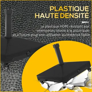 Base para sombrilla 21kg con ruedas