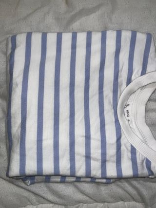 Sudadera Mango rayas azul y blanco