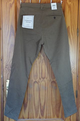 Pantalón Chino Zara Slim Fit Talla 42