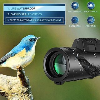 Telescopio Monocular HD 12x50 Impermeable