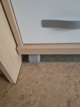 Cómoda 6 cajones madera y plástico