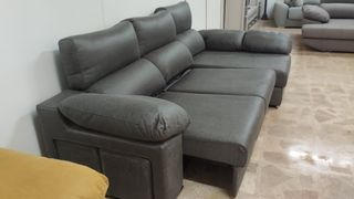 Chaiselongue extraíble AL SUELO con arcón Y 2 POUF