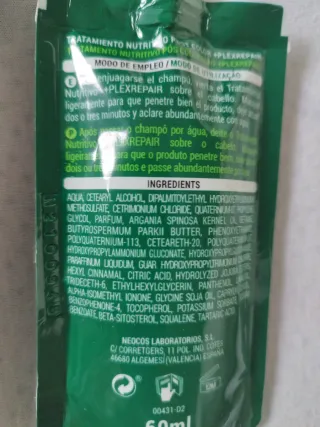 Lote 11 Tratamientos Nutritivos Post Color cabello