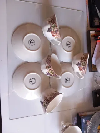 Juego de café Cartuja de Sevilla 4 servicios