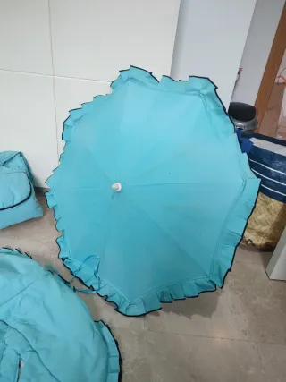 Bolso, paraguas y funda para carro/maxicosi