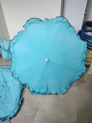 Bolso, paraguas y funda para carro/maxicosi