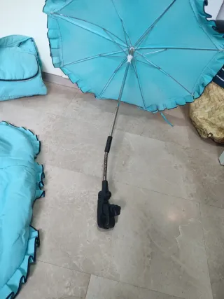 Bolso, paraguas y funda para carro/maxicosi