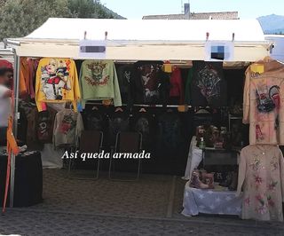 Parada de hierro para mercadillo 3x3