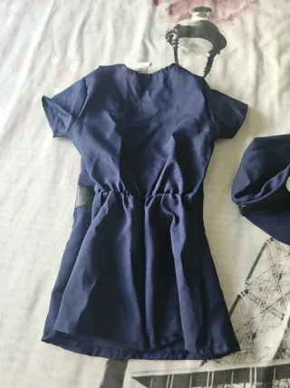 Vestido Policía Niña Talla Única