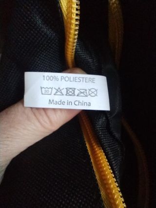 Marsupio Ceres Nero Giallo Unisex Nuovo