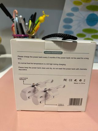 Batería portátil mini tipo C+tipo Iphone