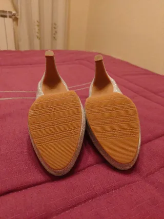 Zapatos de fiesta plateados