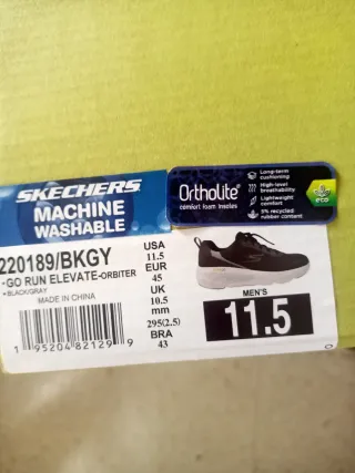 Zapatillas Skechers 220189/BKGY Negro/Gris