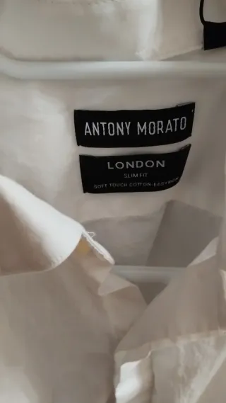 Camicia Antony Morato Uomo XS Slim Fit Bianca