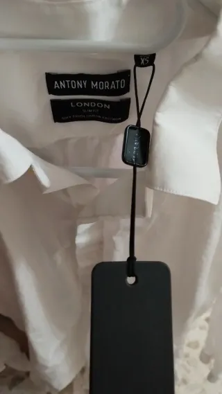 Camicia Antony Morato Uomo XS Slim Fit Bianca