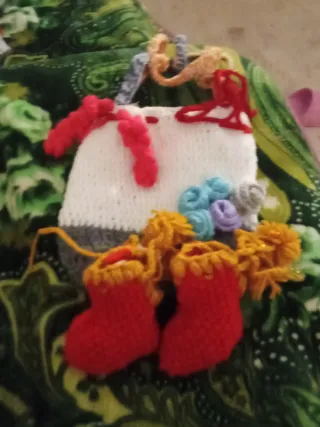 Llaveros crochet bebé