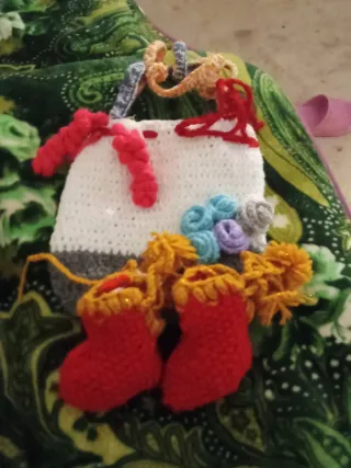 Llaveros crochet bebé