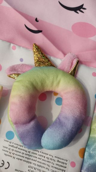 Kit porta pigiamino Unicorno con accessori