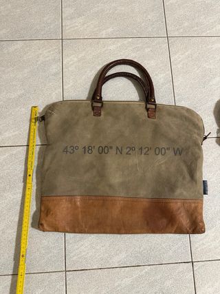 Borse BATELA 30x40 cm blu e marrone