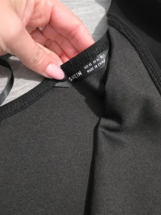 Conjunto Noche Negro y Rosa Talla