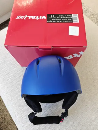 Casco Esquí Vital Sport Azul Talla Junior