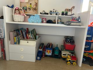 Cama nido con cajones y escritorio