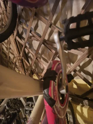 Bicicleta niña paseo rosa