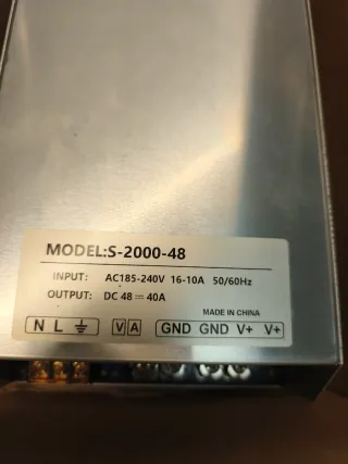 Fuente de alimentacion POTENTE 2000W 40A 48V