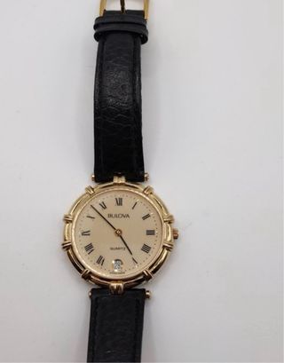 Orologio Bulova Vintage Oro Nero
