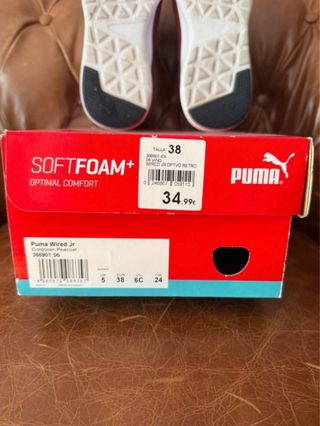 Deportivas Puma Wired Burdeos Talla 38