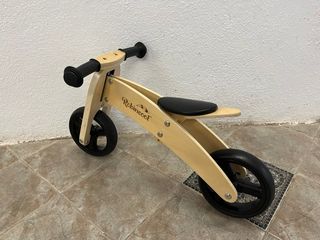 Bicicleta de madera 2 en 1 Triciclo/Bicicleta