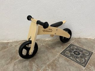 Bicicleta de madera 2 en 1 Triciclo/Bicicleta