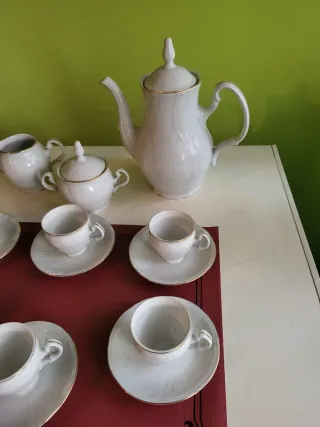 Juego de café de porcelana