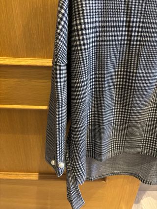 Jersey manga francesa negro/blanco