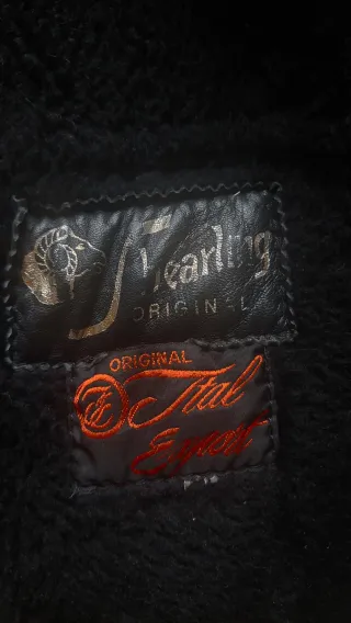 Originale Shearling Uomo Vintage Nero,bellissimo.