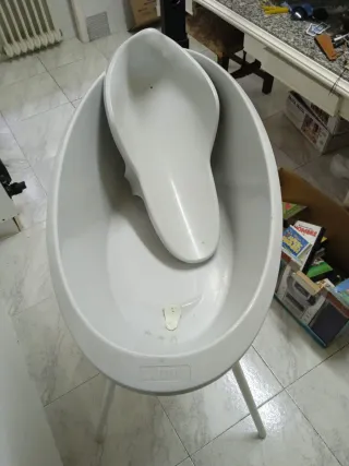 Bañera para bebé blanca